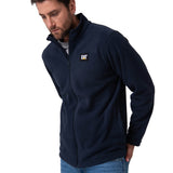 Polar Casual Hombre Microfleece Full Zip Azul Cat