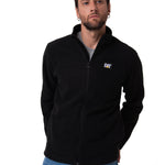 Polar Casual Hombre Microfleece Full Zip Negro Cat