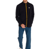 Polar Manga Larga Hombre Microfleece Full Zip Negro/Amarillo Cat