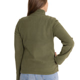 Polar Casual Mujer Women'S Microfleece Full Zip Verde Cat