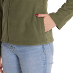 Polar Casual Mujer Women'S Microfleece Full Zip Verde Cat