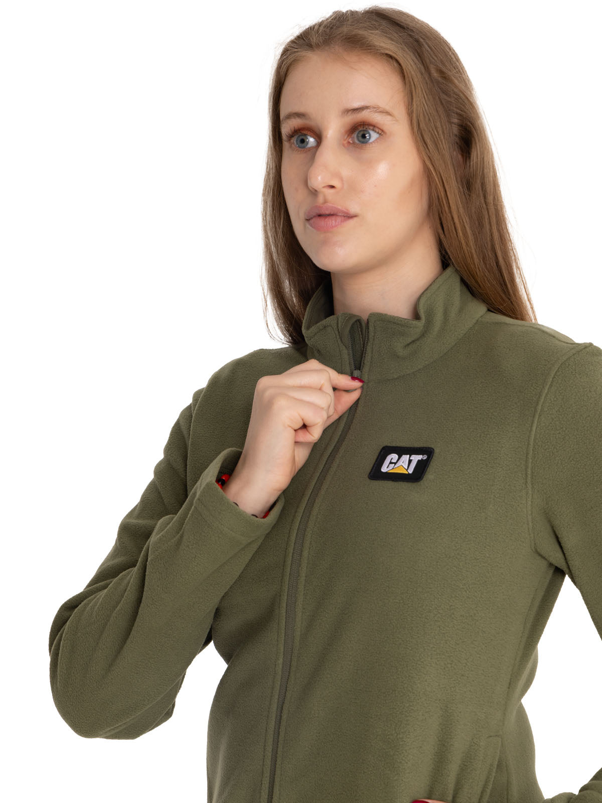 Polar Casual Mujer Women'S Microfleece Full Zip Verde Cat