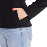 Polar Casual Mujer Women'S Microfleece Full Zip Negro Cat