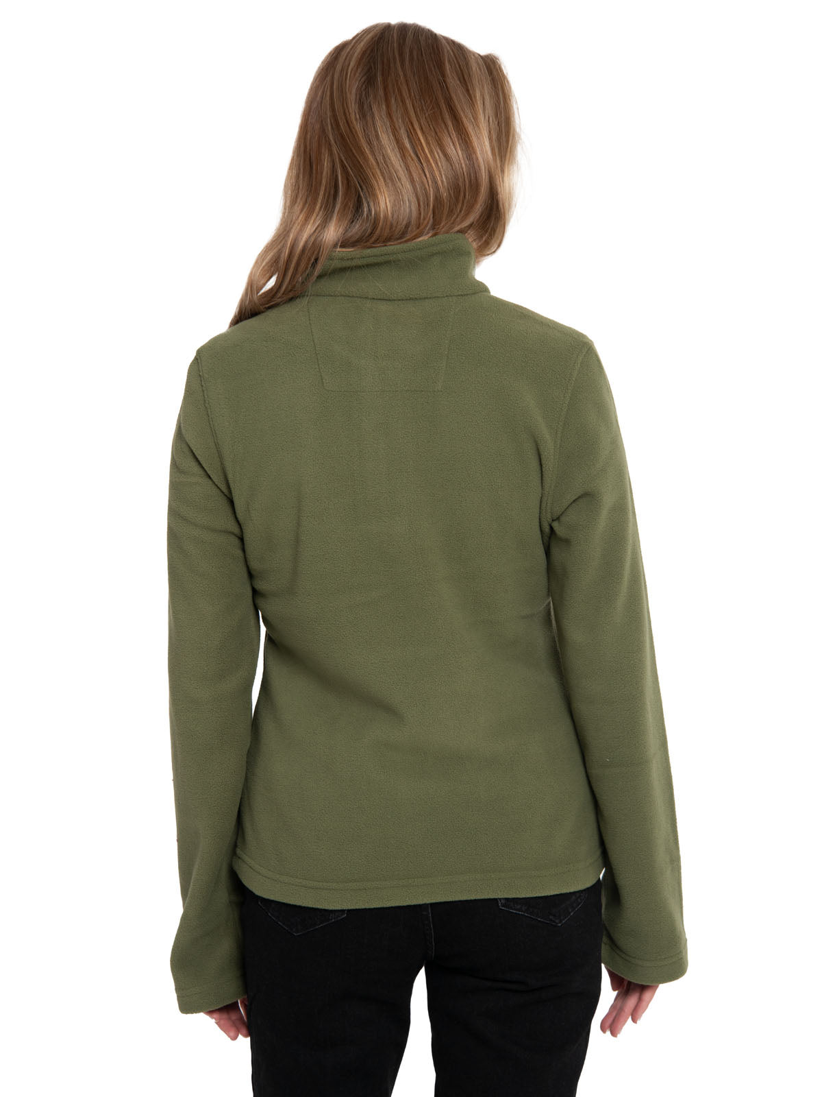 Polar Casual Mujer Women'S Microfleece Quarter Zip Gris Cat