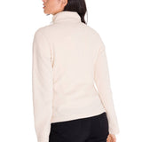 Polar Manga Larga Mujer Microfleece Quarter Zip Beige Cat