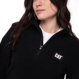 Polar Casual Mujer Women'S Microfleece Quarter Zip Negro Cat