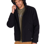 Chaqueta Manga Larga Hombre Hooded Sherpa Lined Negra Cat