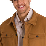 Chaqueta Manga Larga Hombre Trucker Bronce Cat