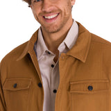 Chaqueta Manga Larga Hombre Trucker Bronce Cat