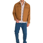 Chaqueta Manga Larga Hombre Trucker Bronce Cat