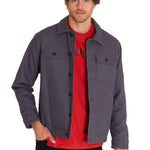 Chaqueta Manga Larga Hombre Trucker Grafito Cat