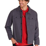 Chaqueta Manga Larga Hombre Trucker Grafito Cat
