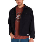 Chaqueta Manga Larga Hombre Trucker Negra Cat