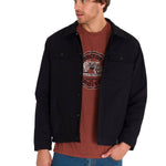 Chaqueta Manga Larga Hombre Trucker Negra Cat