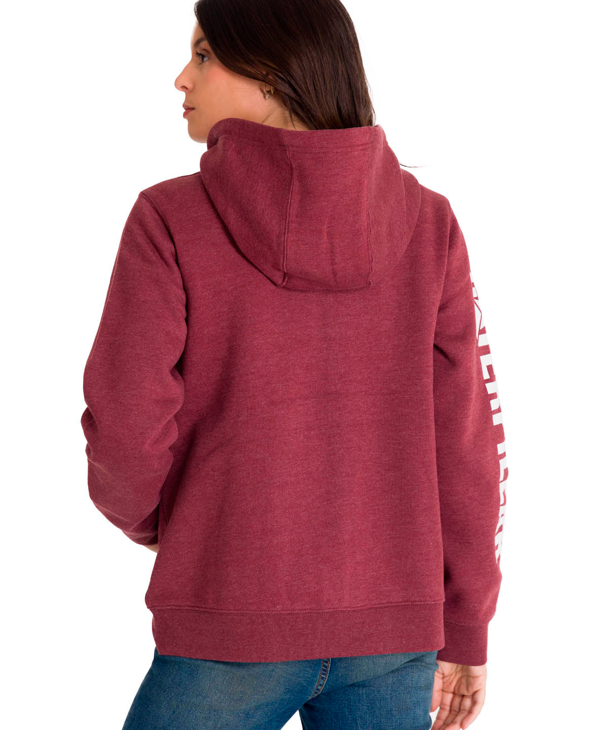 Polerón Full Zip Mujer Trademark Banner Rojo CAT