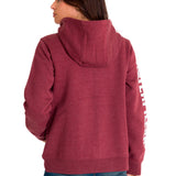 Polerón Full Zip Mujer Trademark Banner Rojo CAT