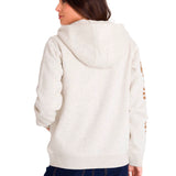 Polerón Full Zip Mujer Trademark Banner Beige CAT