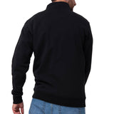 Polerón Manga Larga Hombre Midweight Quarter Zip Negro Cat