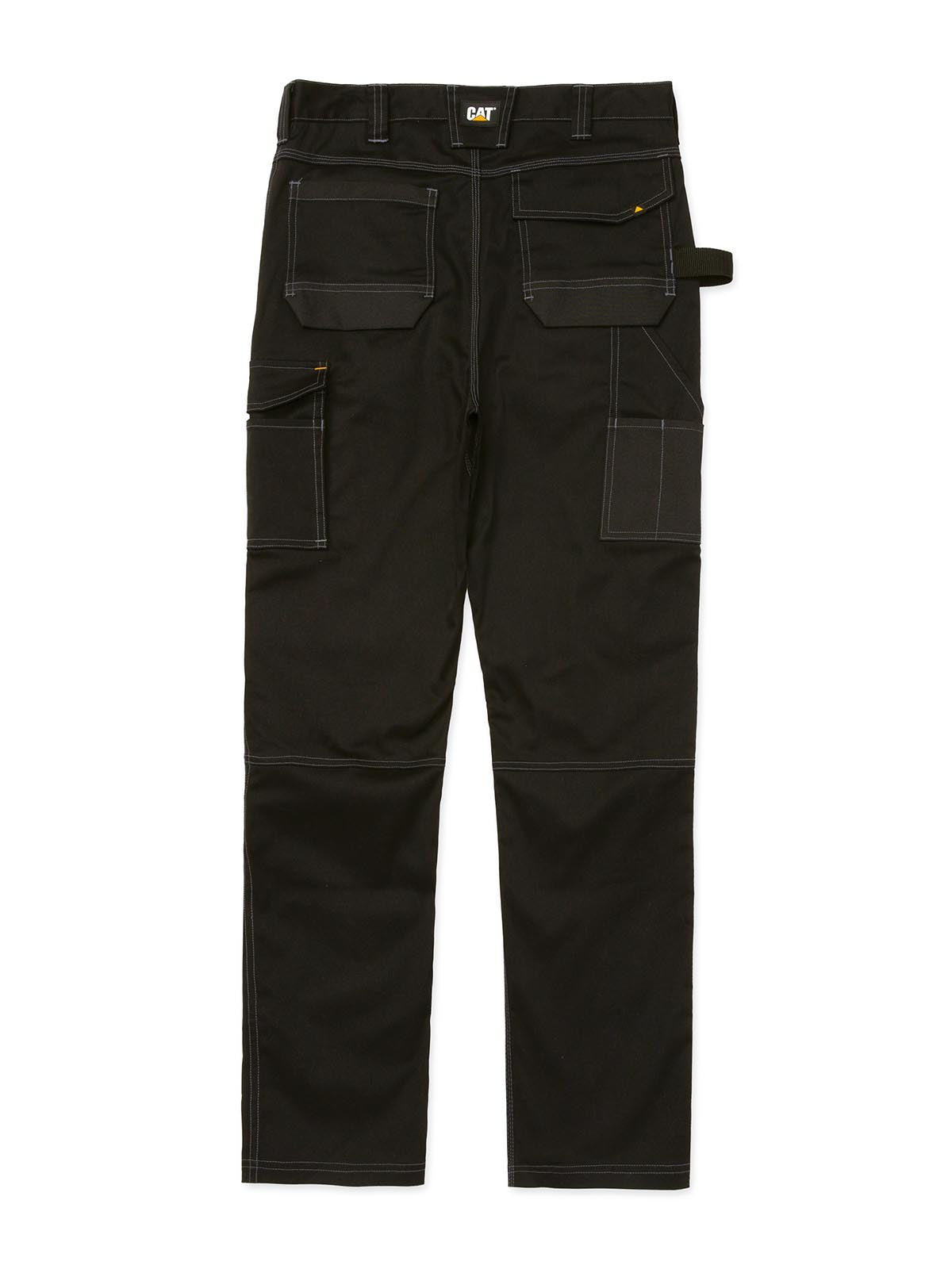 Pantalón Stretch Hombre Essential Knee Pocket Negro Cat