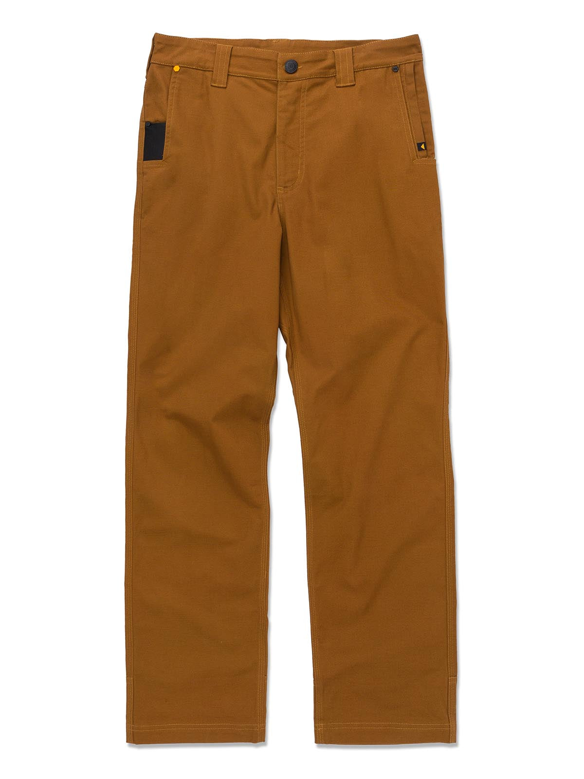 Pantalón Tiro Medio Casual Hombre BRUSH PANT Café Cat