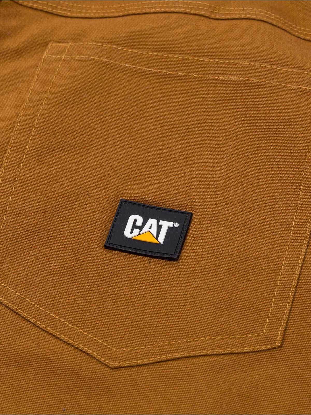 Pantalón Tiro Medio Casual Hombre BRUSH PANT Café Cat