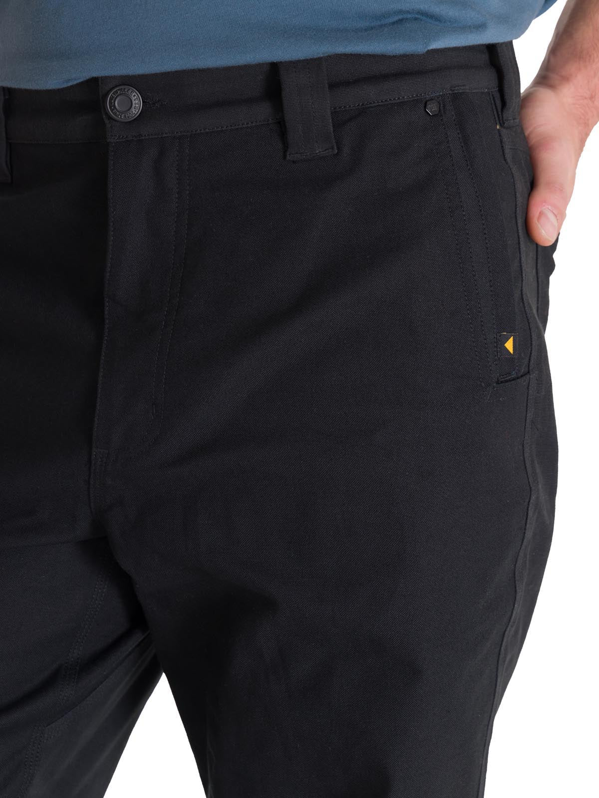 Pantalón Tiro Medio Casual Hombre BRUSH PANT Negro Cat