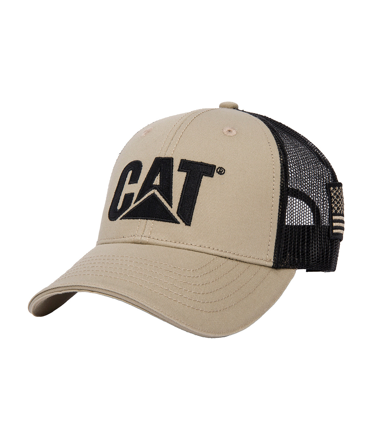 Jockey Casual Unisex Cat Logo Flag Hat Beige/Crudo Cat