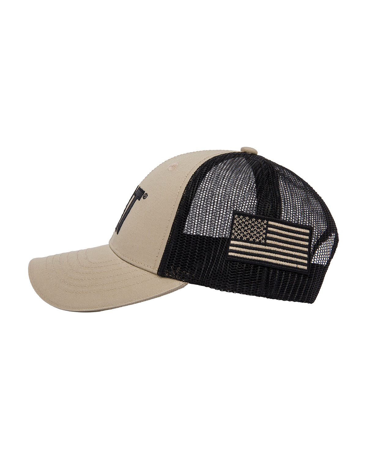 Jockey Casual Unisex Cat Logo Flag Hat Beige/Crudo Cat