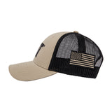 Jockey Casual Unisex Cat Logo Flag Hat Beige/Crudo Cat