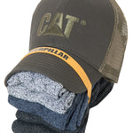 Pack Jockey & Calcetines Hombre Raised Logo Cap Sock Oliva Cat