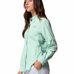Blusa Manga Larga Mujer Tamiami II Celeste Columbia