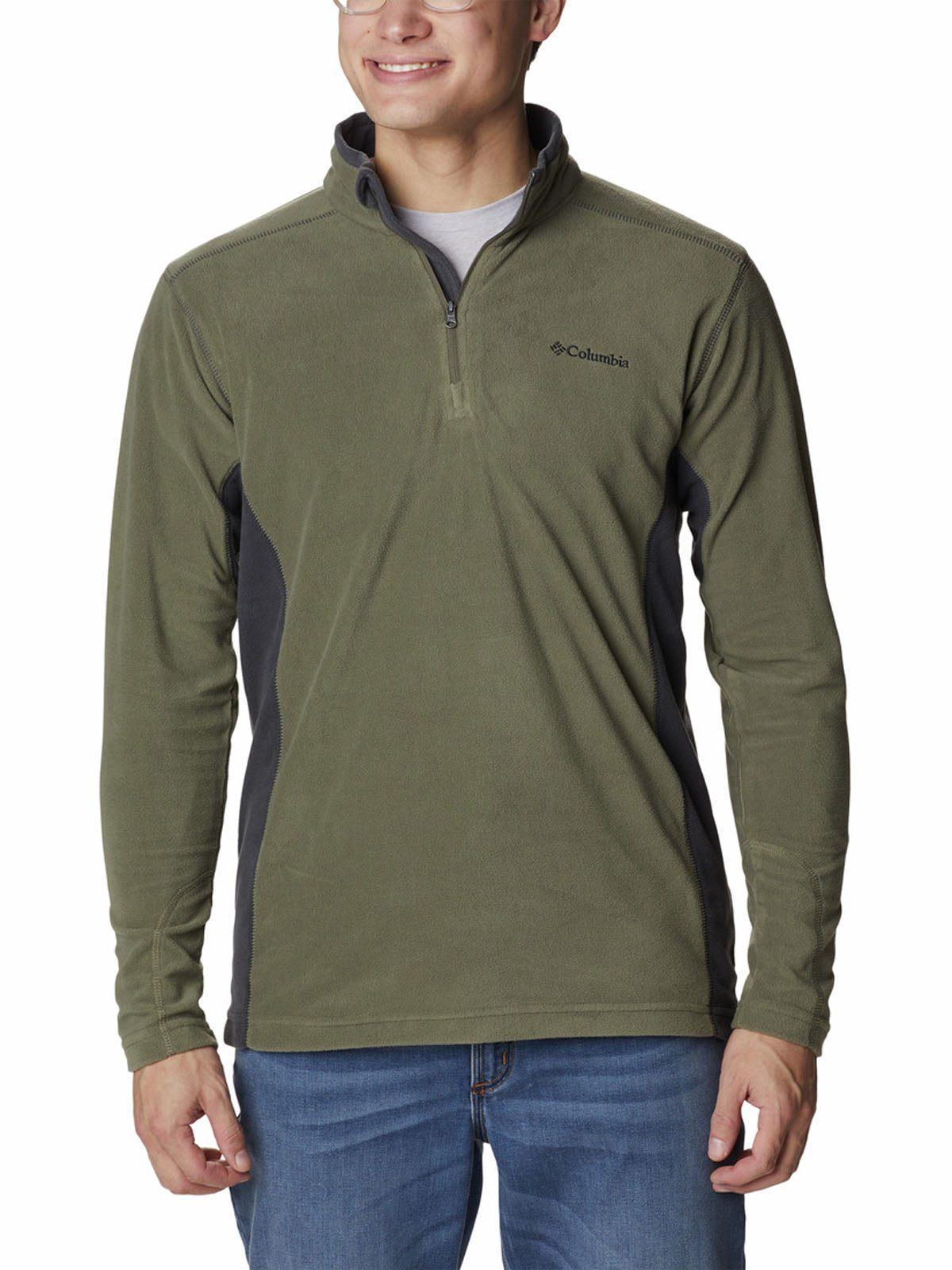 Polar Hombre Klamath Range Half Zip Verde Columbia