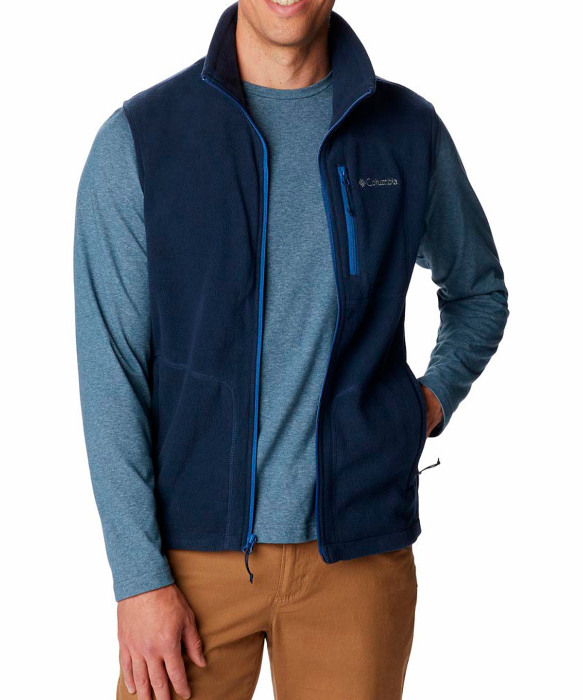 Polar Sin Mangas Hombre Fast Trek Azul Columbia