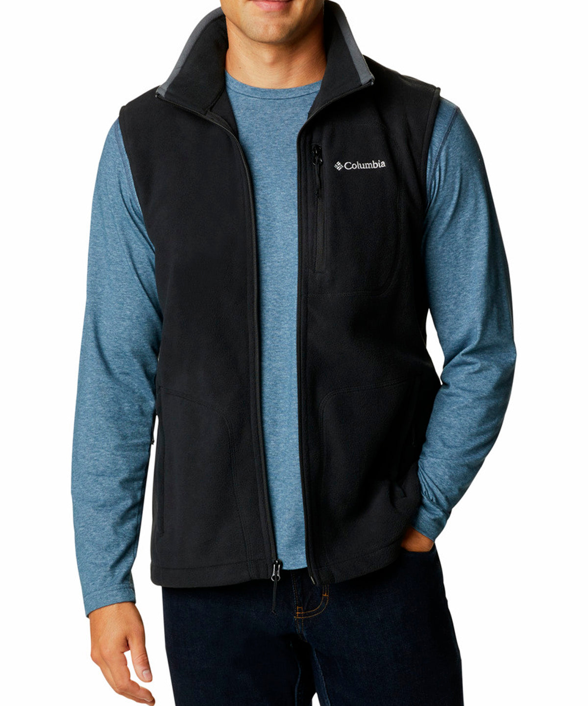 Polar Sin Mangas Hombre Fast Trek Negro Columbia