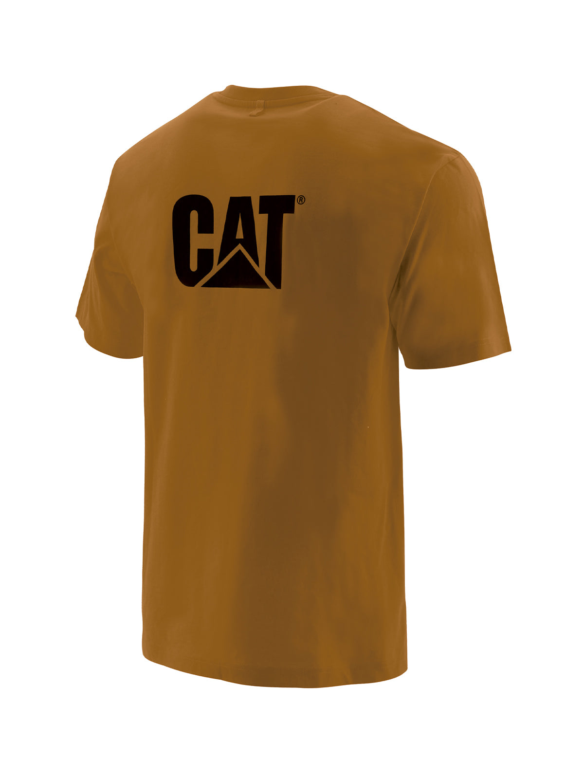 Polera Manga corta Casual Hombre LOGO POCKET TEE Café CAT