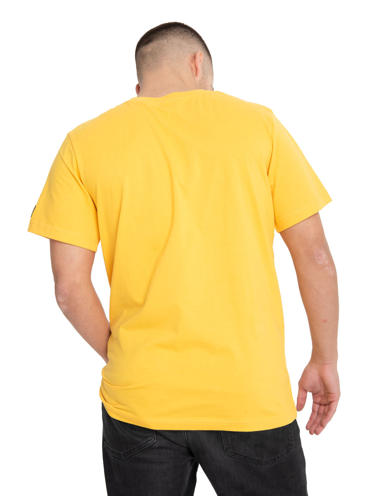 Polera Manga Corta Casual Hombre Essential S/S Tee Amarillo Cat