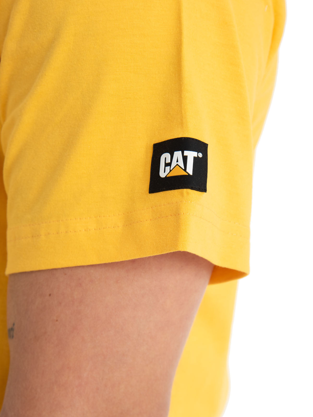 Polera Manga Corta Casual Hombre Essential S/S Tee Amarillo Cat