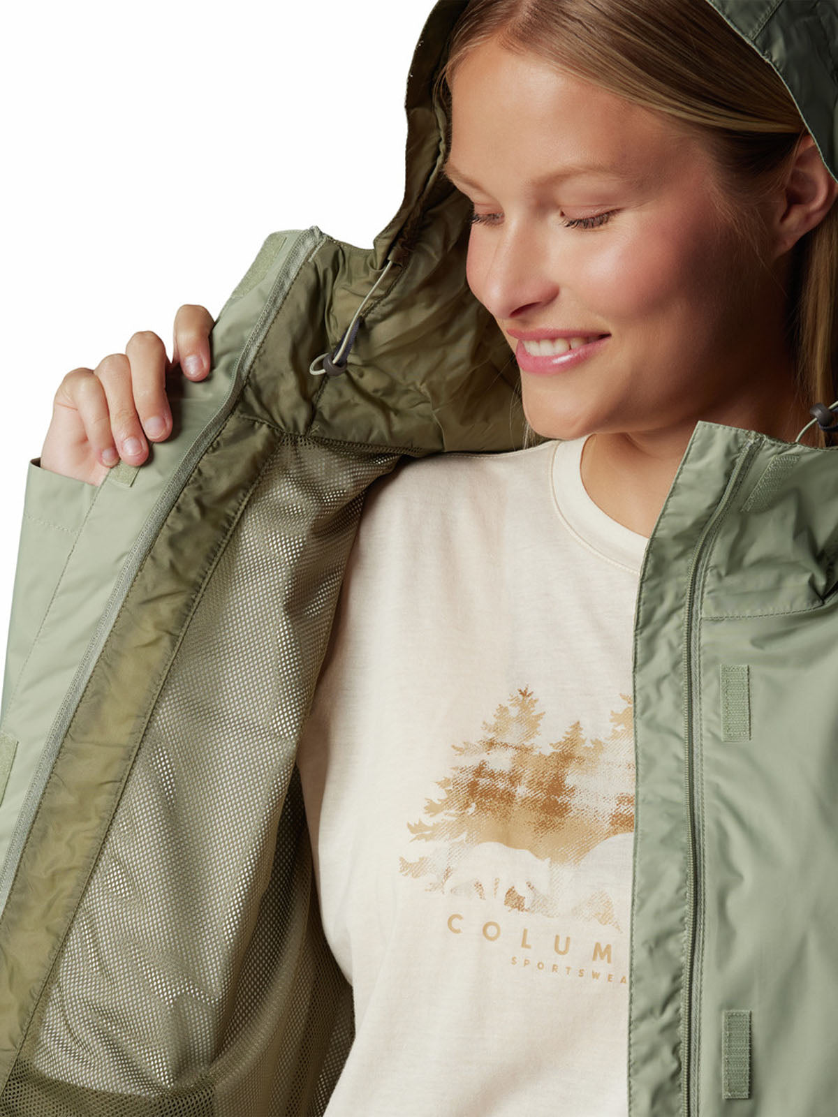 Cortaviento Mujer Arcadia II Gris Columbia