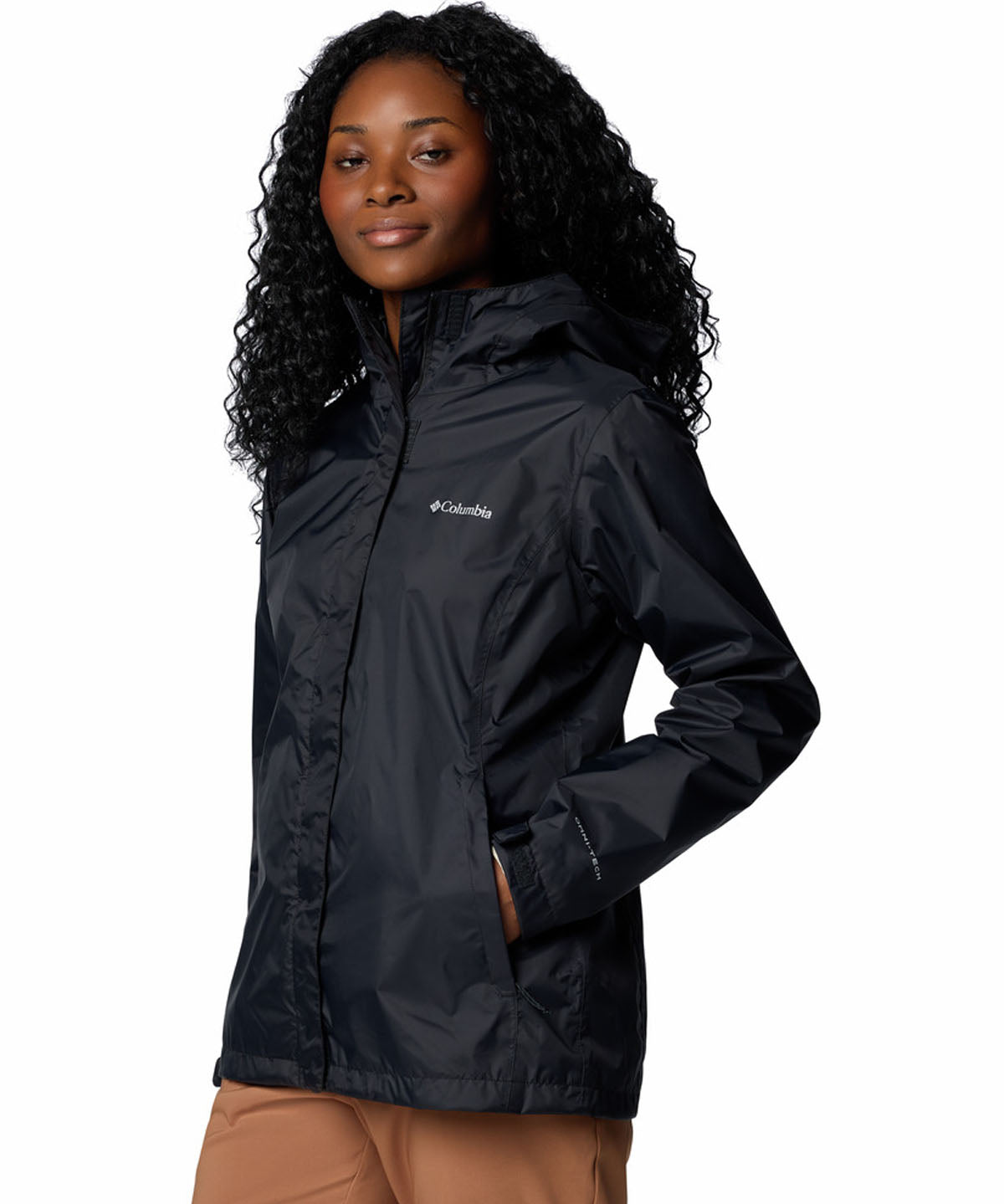 Cortaviento Mujer Arcadia II Negro Columbia