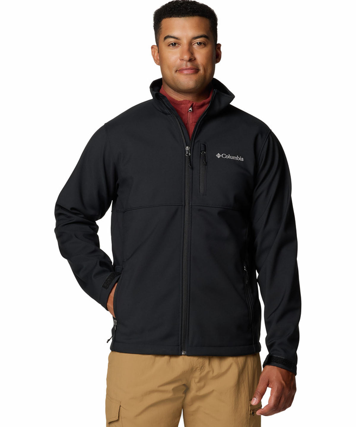 Chaqueta Hombre Ascender Soft Shell Negro Columbia