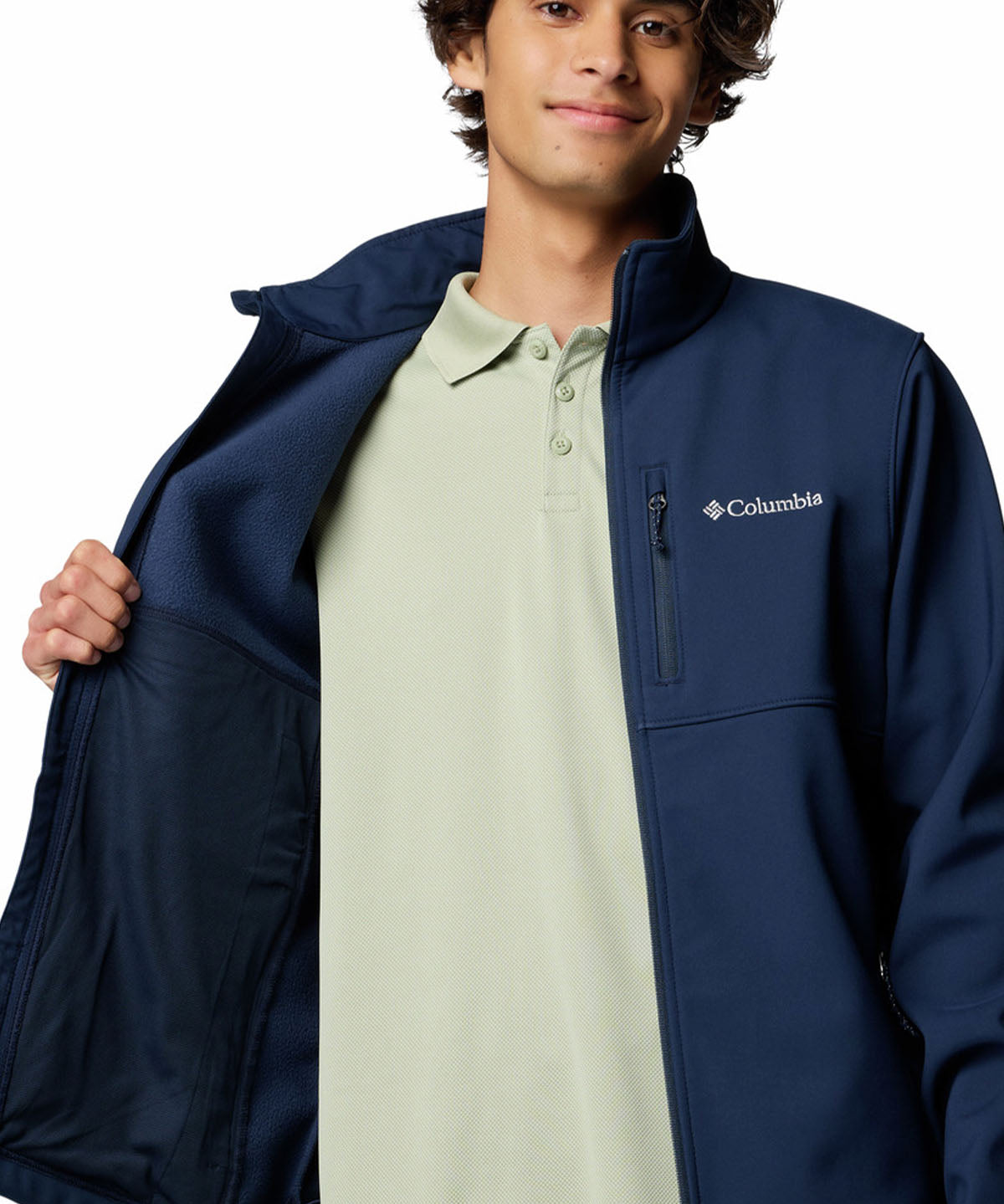 Softshell Hombre Ascender Azul Columbia