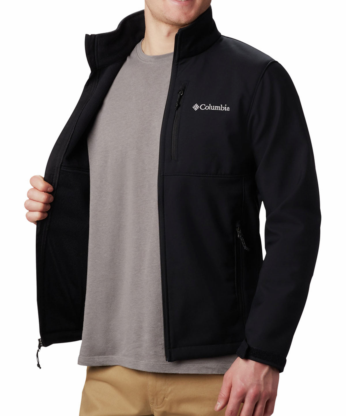 Softshell Hombre Ascender Negro Columbia