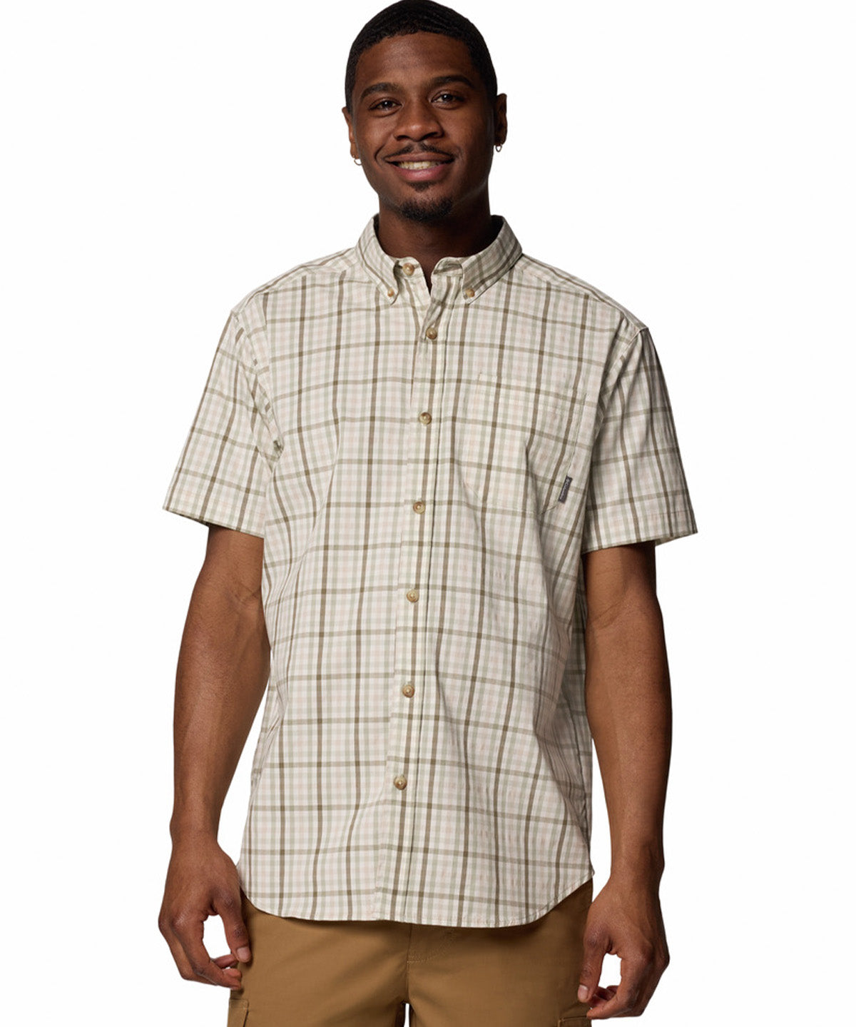 Camisa Manga Corta Hombre Rapid Rivers II Gris Columbia