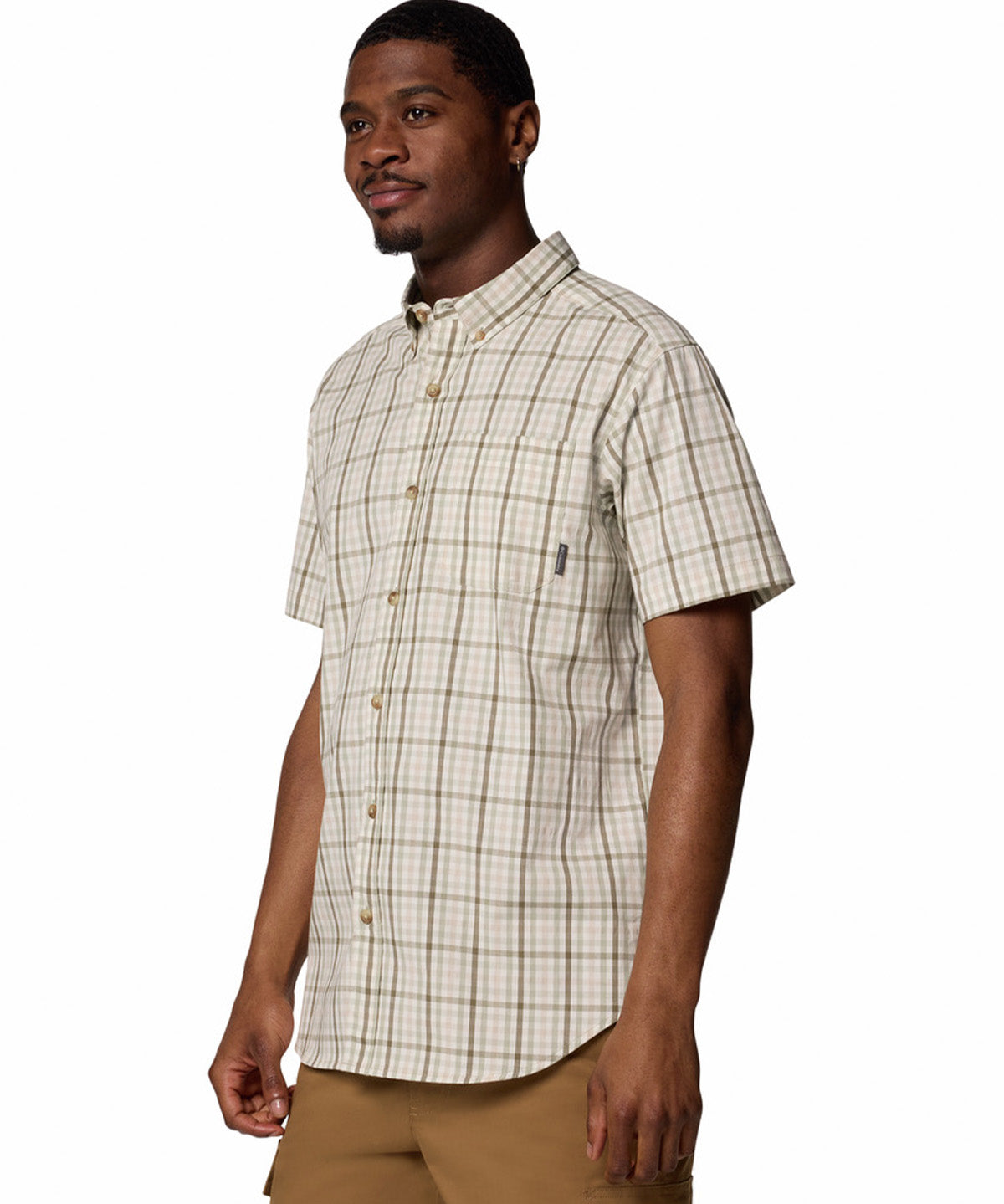 Camisa Manga Corta Hombre Rapid Rivers II Gris Columbia