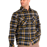 Chaqueta Manga Larga Hombre Buffalo Check Heavyweight Overshirt Negra Cat