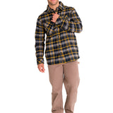 Chaqueta Manga Larga Hombre Buffalo Check Heavyweight Overshirt Negra Cat