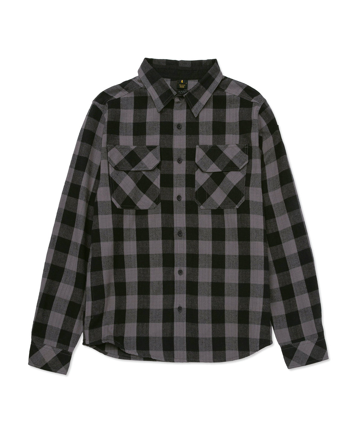 Camisa Manga Larga Casual Mujer Women'S Buffalo Check Heavyweight Overshirt Negro Cat