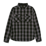 Camisa Manga Larga Casual Mujer Women'S Buffalo Check Heavyweight Overshirt Negro Cat