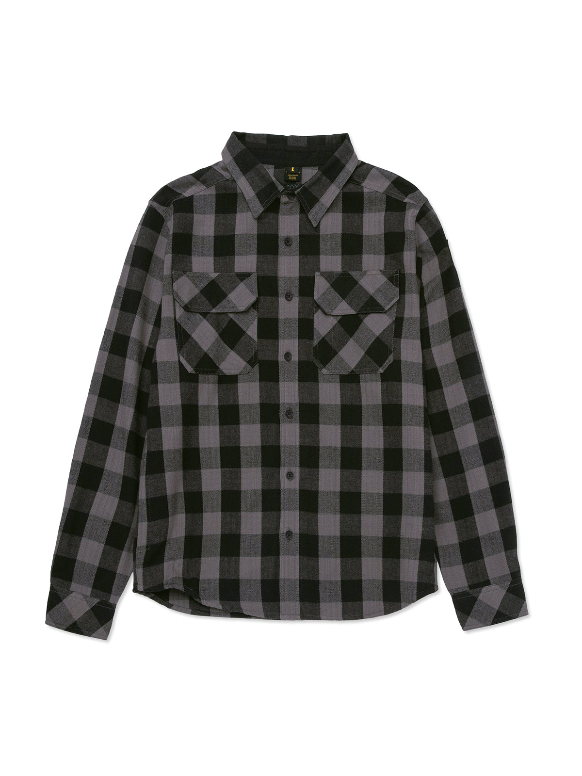 Camisa Manga Larga Casual Mujer Women'S Buffalo Check Heavyweight Overshirt Negro Cat