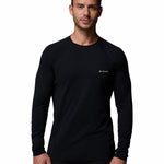 Primera Capa Polera Hombre Midweight Stretch Negro Columbia